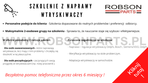 Szkolenie z naprawy wtryskiwaczy