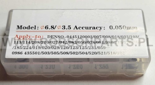 Zestaw podkładek regulacyjnych Denso / Podkładka Denso / 6,8x3,5 /  50 szt