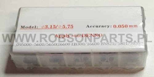 Zestaw podkładek regulacyjnych Denso / Podkładka Denso / 3.15x5.75 / 50 szt