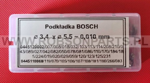 Zestaw podkładek regulacyjnych Bosch 3,4x5,5