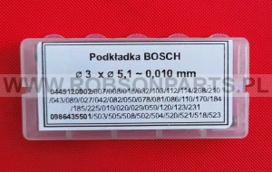 Zestaw podkładek regulacyjnych Bosch 3 x 5,1