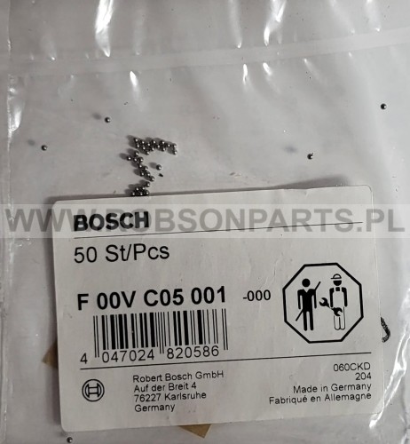 Kulka stalowa   F00VC05001 1,34 mm