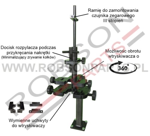 Imadło do montażu i demontażu wtryskiwaczy CR