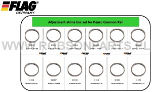 Podkładki regulacyjne DENSO - skok kulki - sześciokątna